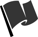 Hirnlichtspiele's black flag vectorized 
